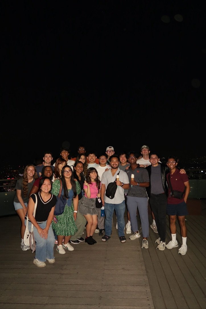 N Seoul Tower at Night with May Term Cohort