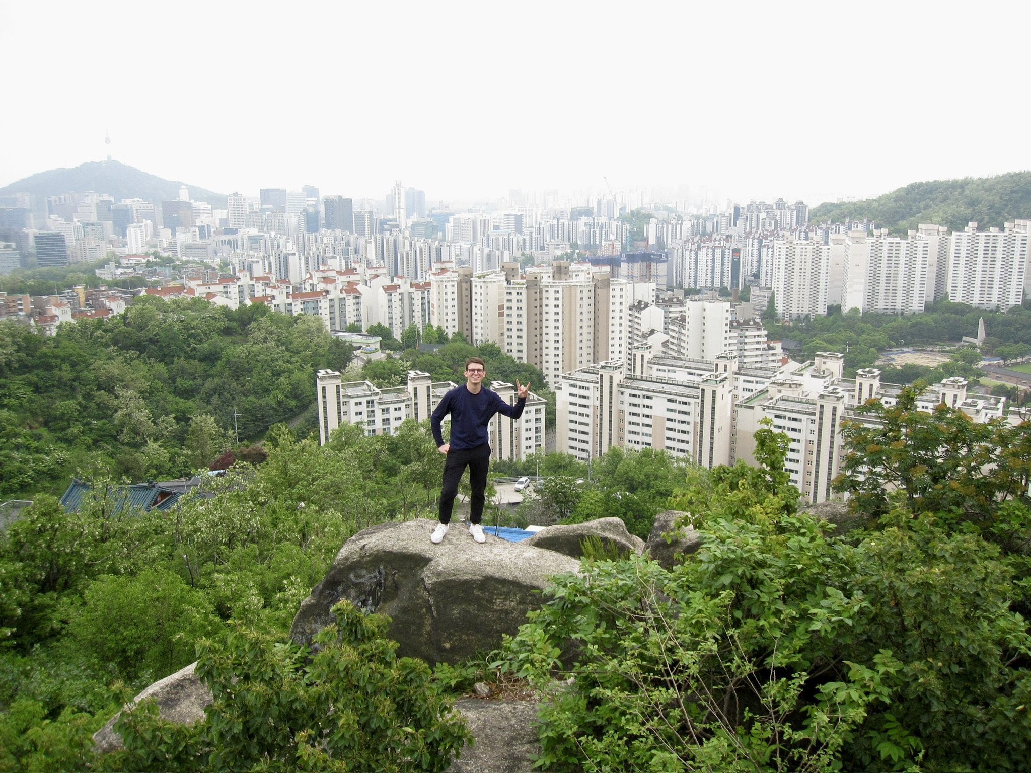 View Overlooking Ansan Mountain